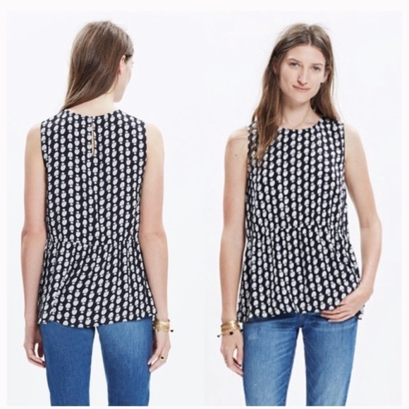 Madewell Tops - Madewell Ruffle Tank Top in Bloomstamp Size XS